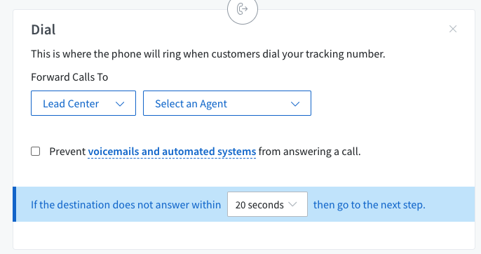 Call Flows for Lead Center