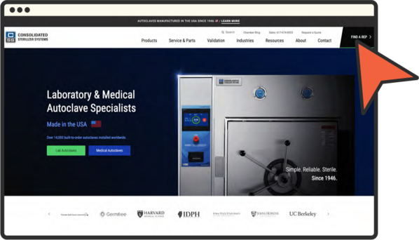 Consolidated Sterilizer Systems' homepage