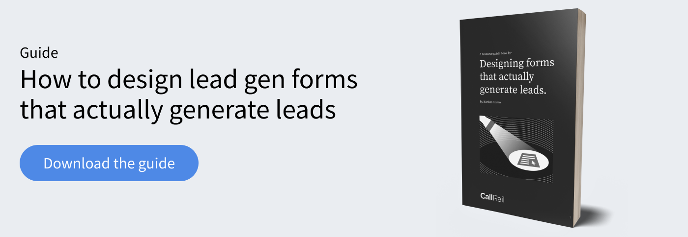 CTA - guide - Design lead gen forms that work