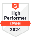 G2 High Performer Winter 2023 badge