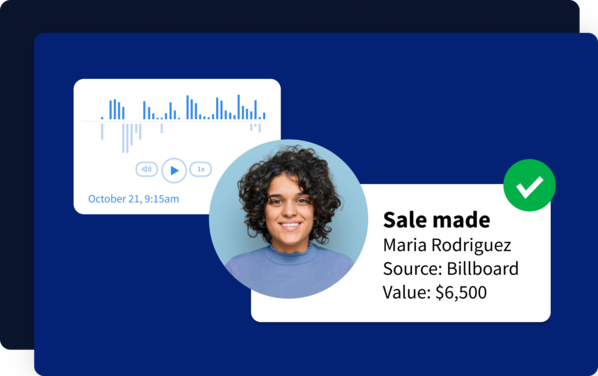 a sale with a value of $6,500 was made to Maria Rodriguez whose referral source was a billboard