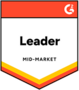 G2 mid-market leader badge