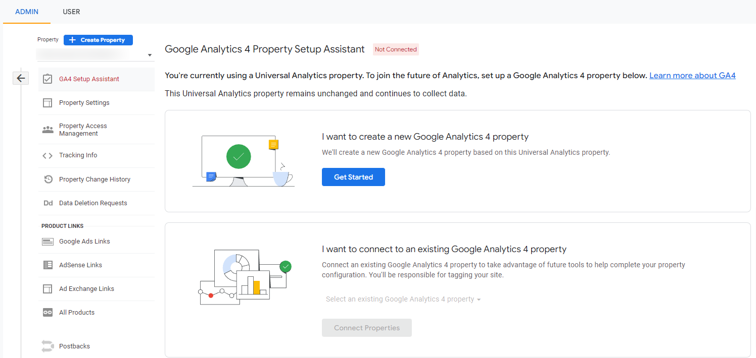 Add GA4 property - Step 5