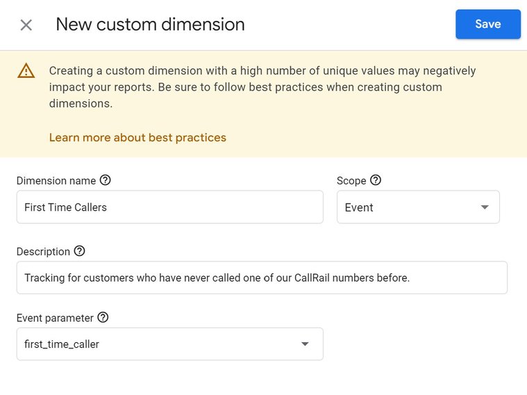 A screenshot of Google Analytics shows where to find the Event settings.