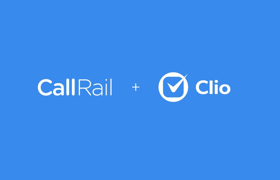 CallRail logo + Clio logo