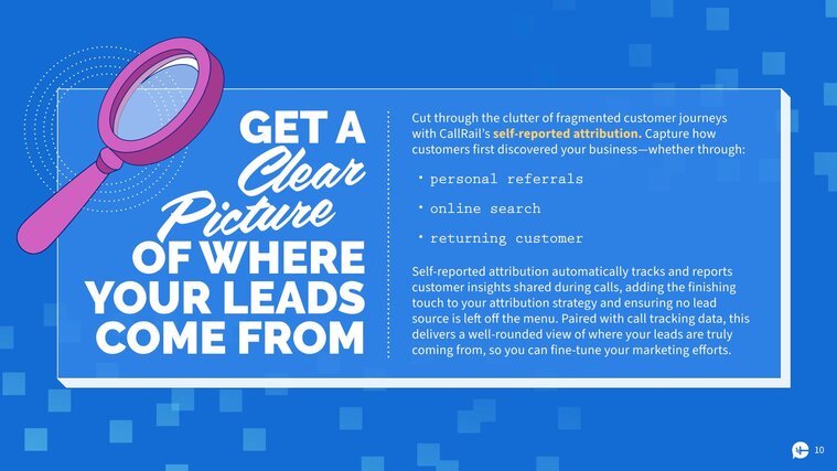 Gain valuable insights into what your customers want most 
Gain a competitive edge by uncovering the recurring needs and concerns your customers express during calls with CallRail’s keyword spotting report. This tool allows you to spot trends that might otherwise go unnoticed, like a growing demand for services you don’t yet offer. With these insights created automatically, you’ll be able to capitalize on new opportunities without the hassle of manually tracking conversations.
Identifying key customer requests and patterns will allow you to make data-driven decisions that ensure you’re offering exactly what your customers want.