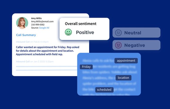 call sentiment summary