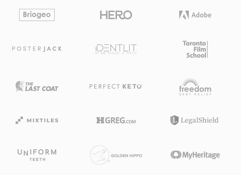 Webistry client logo collage