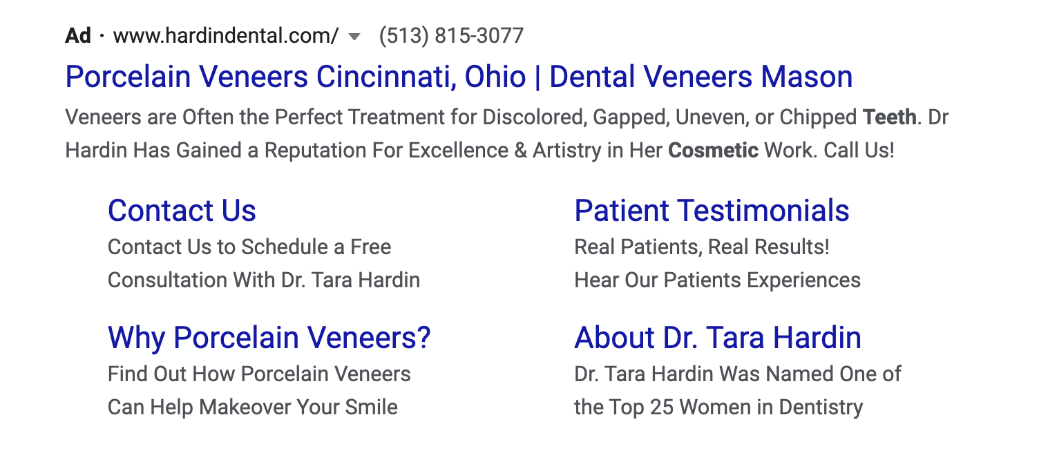 Dental Ad Example 