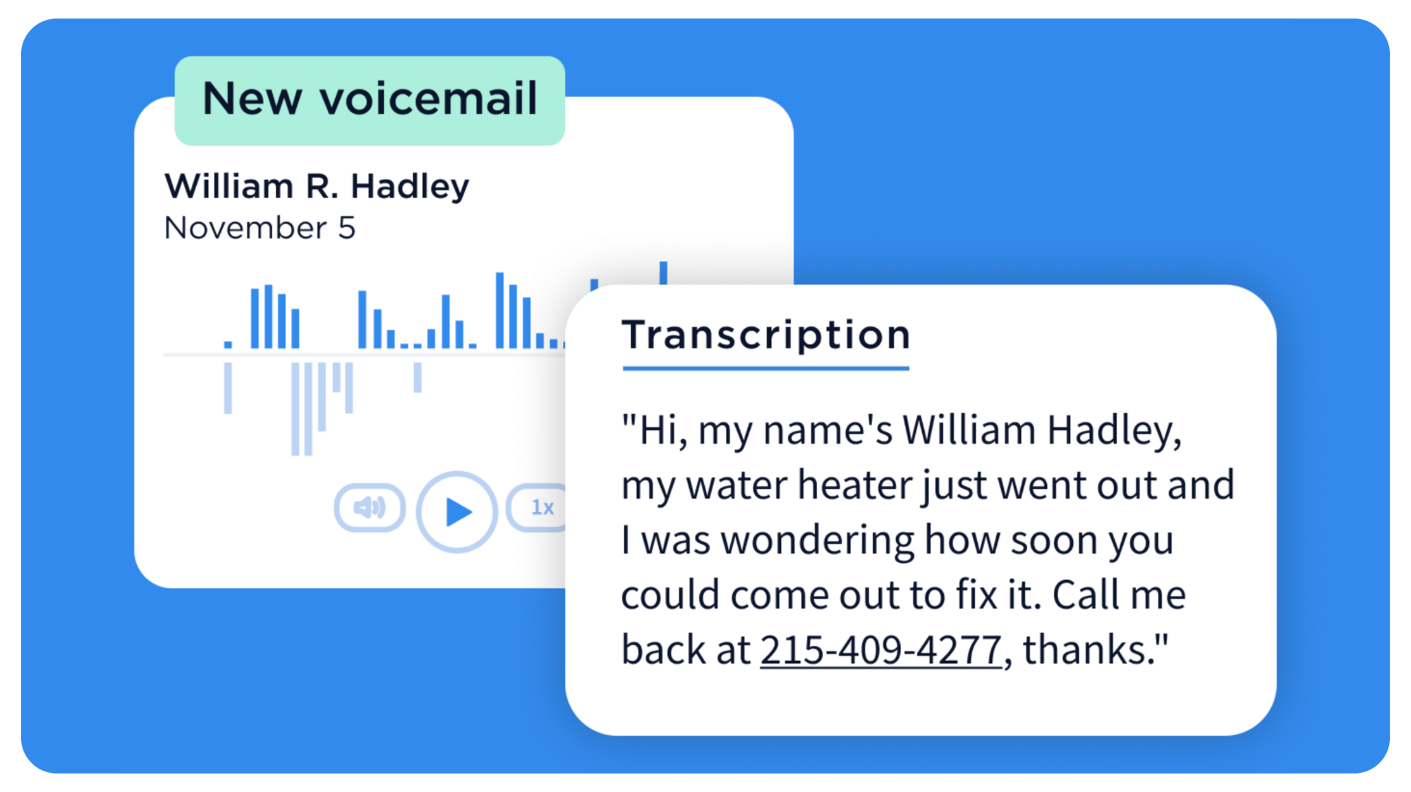 AI-generated call sentiment summary