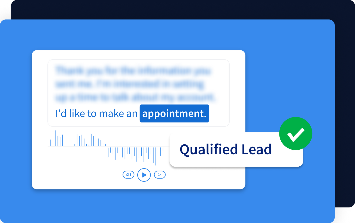 qualified lead checkmark