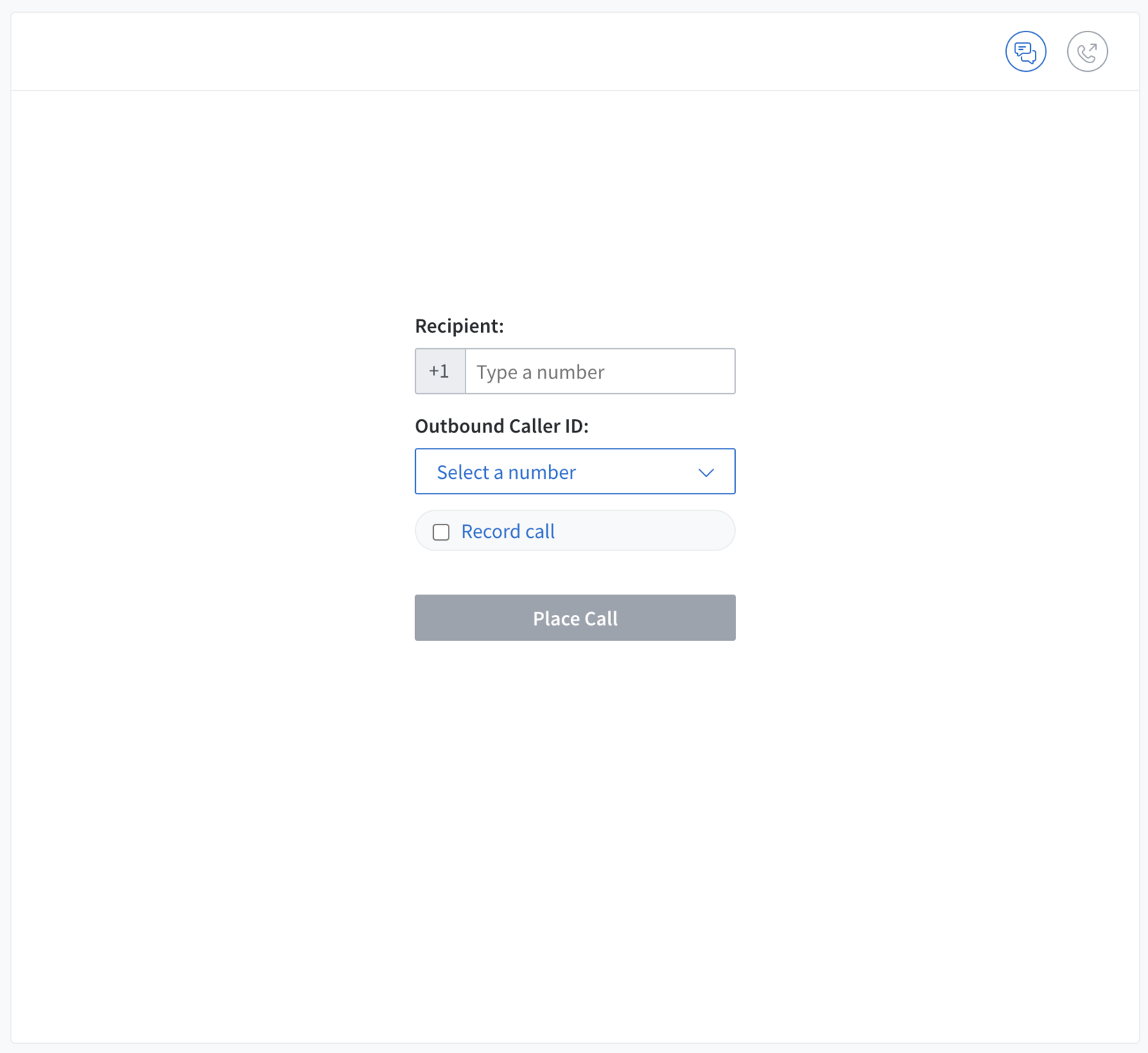 middle panel dialer