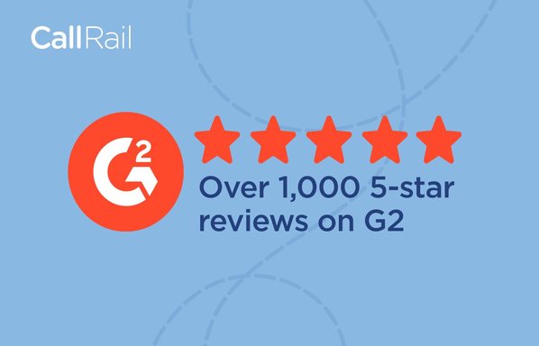 CallRail's #1 G2 badges