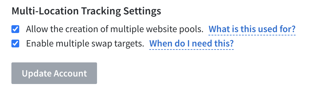 Multi pools and targets