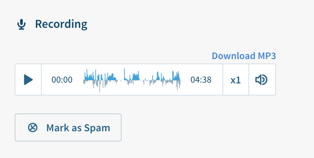 Visual Call Recordings