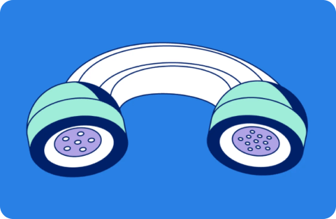 illustration of a phone receiver