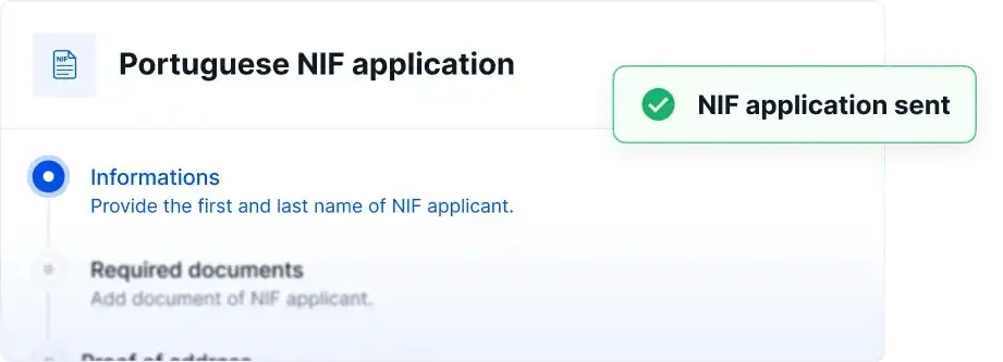 Portuguese NIF application