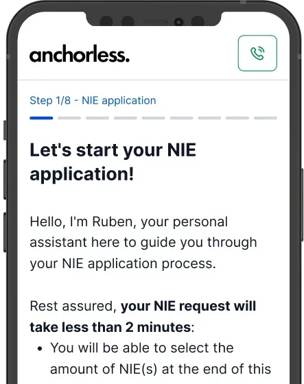 NIE application