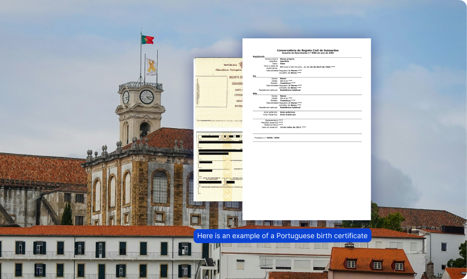 certificat de naissance portugais