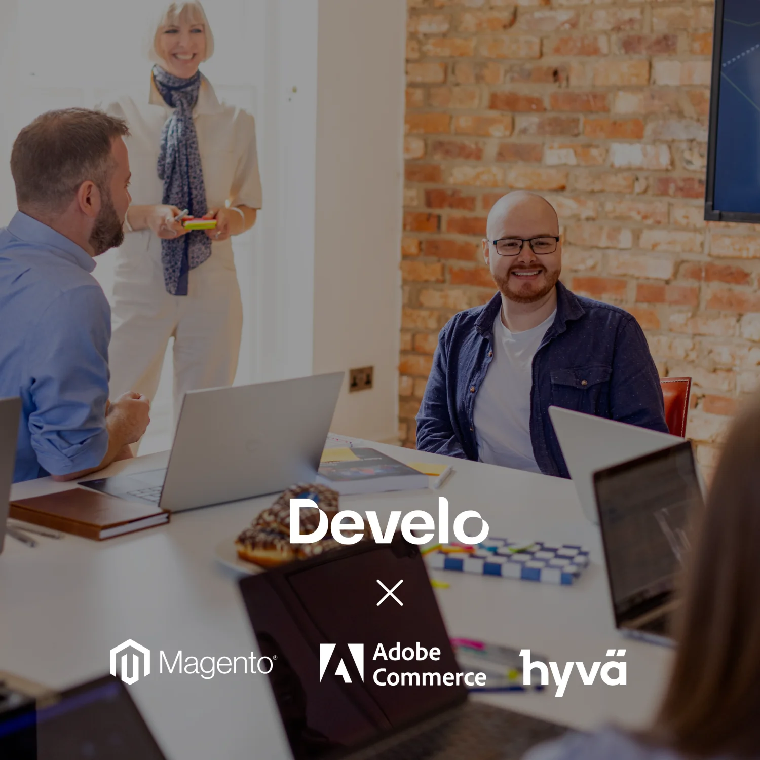Develo team collaboration with Magento, Adobe Commerce and Hyvä platforms