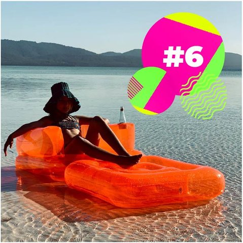 Sunnylife Neon Pomelo Inflatable Lilo Chair Float