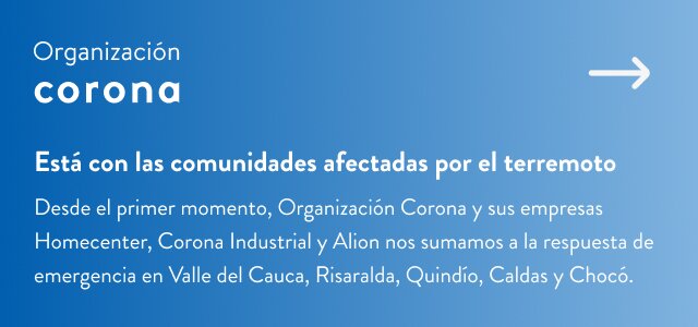 Corona está con las comunidades afectadas por el terremoto