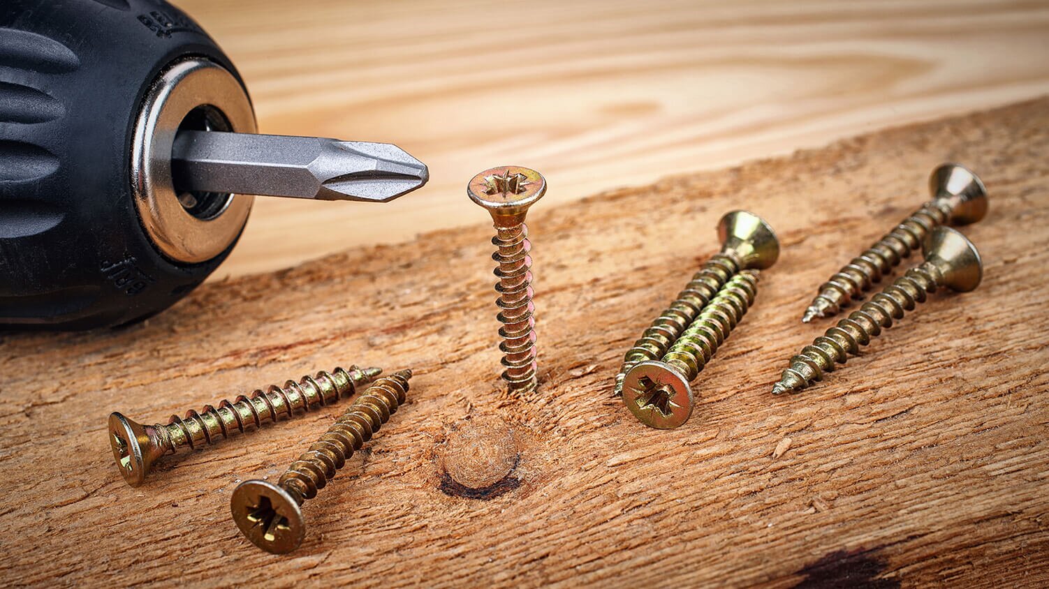 Wood Screw Size Chart & Head Type Guide