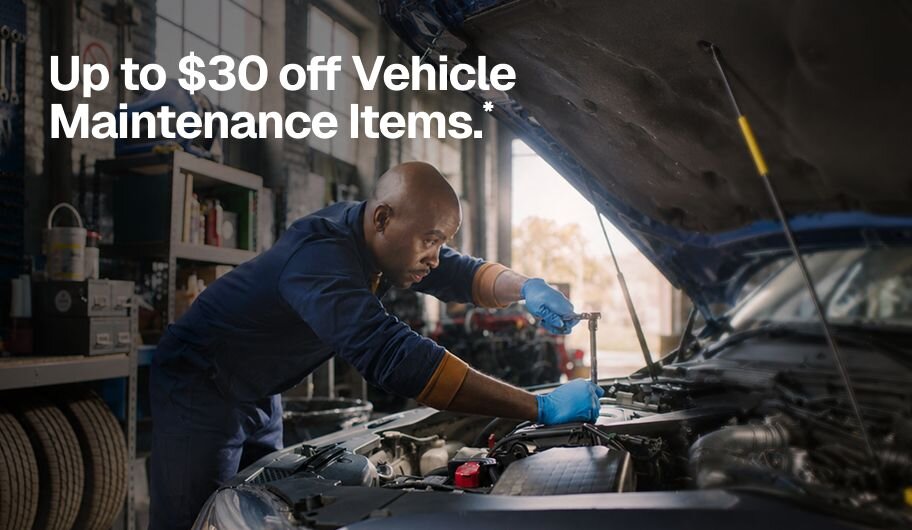 Up to $30 off Vehicle Maintenance Items.*