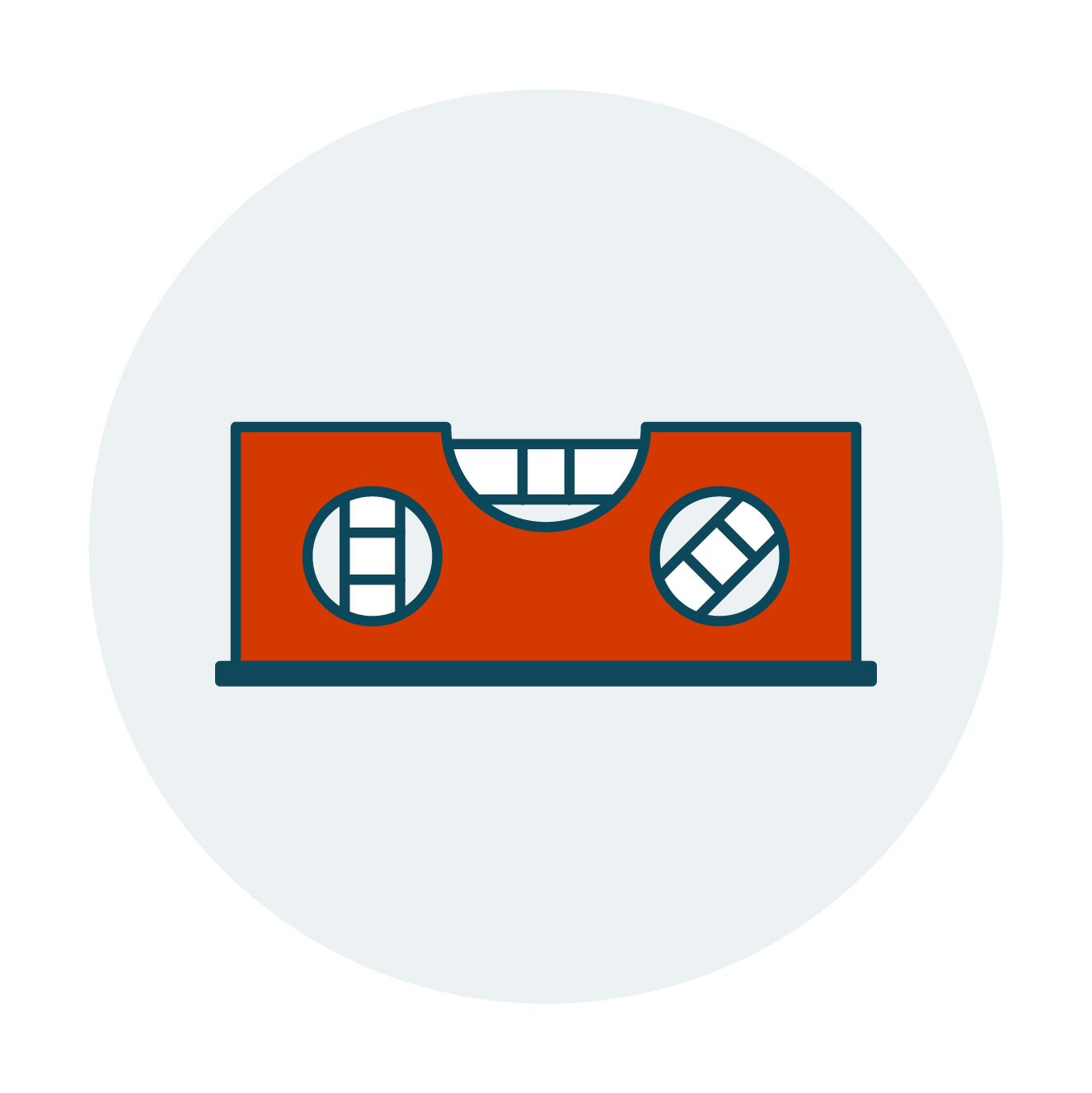 Step 3: Use a hand level on the trailer jack to ensure the trailer is level and will allow for an accurate height measurement.