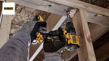 Buy select DEWALT® Cordless Tools, get a FREE 20V battery.*