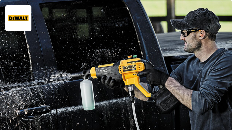 20V battery with select DEWALTⓇ Outdoor Power Tools.*
