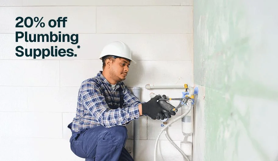20% off Plumbing Supplies.*