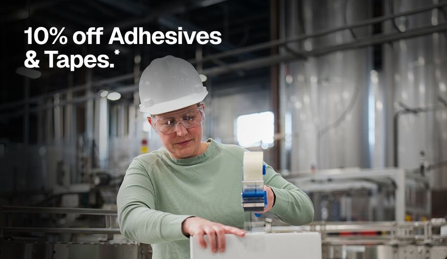 10% off Adhesives & Tapes.*