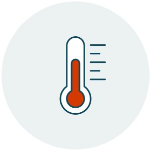 Icon of a thermometer
