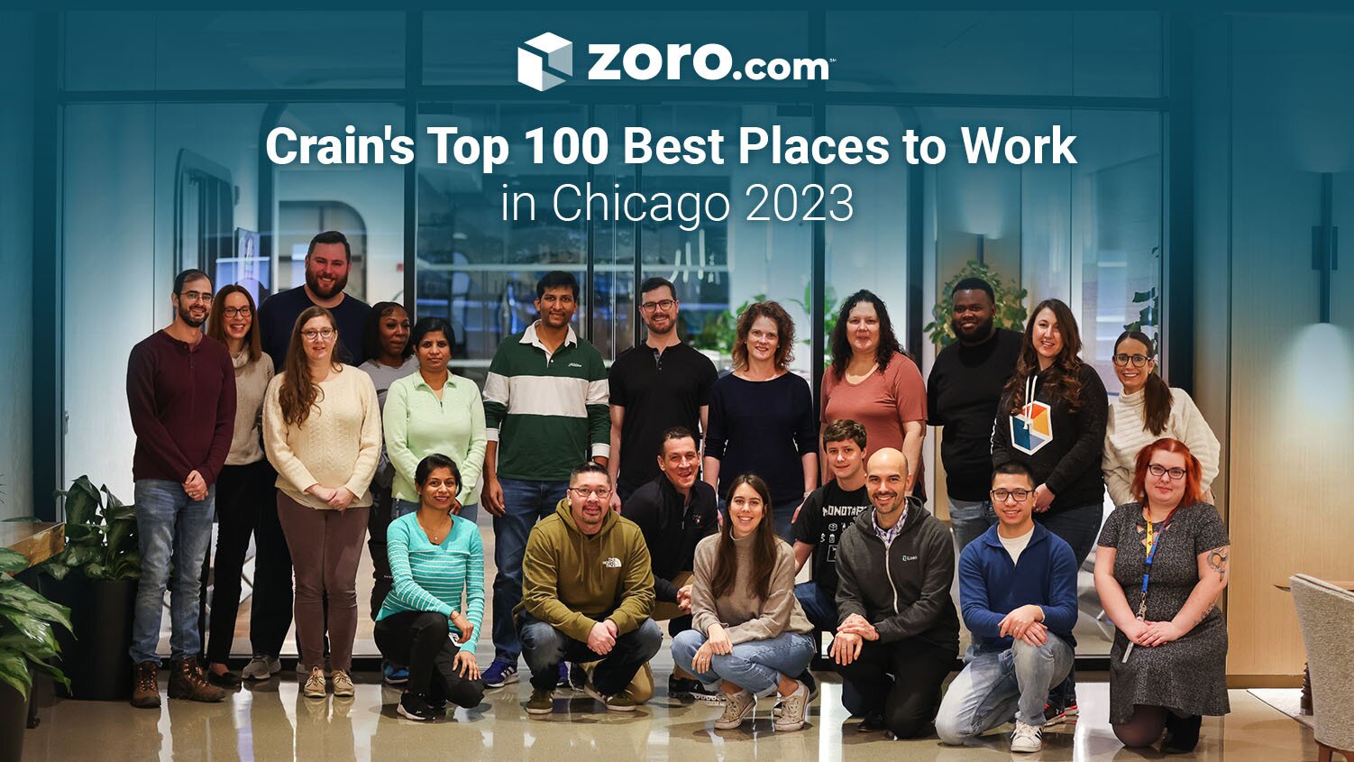 Zoro Earns a Spot on Crain’s Top 100 Best Places to Work in Chicago