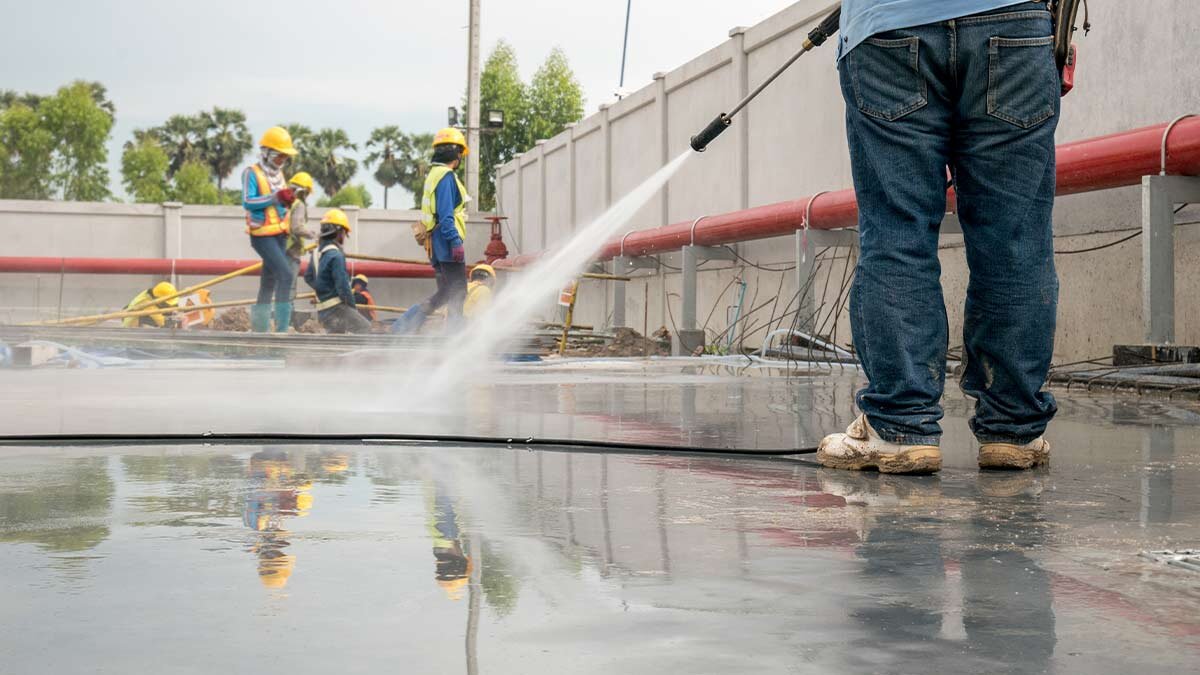How to Pressure Wash Concrete