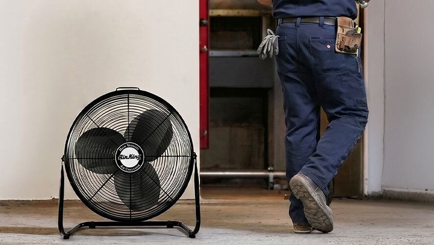Keep the air moving and the job on track. 