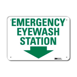 emergency eye wash station sign