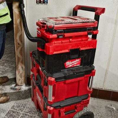 PACKOUT Wet-Dry Vacuum In Use on a Stack