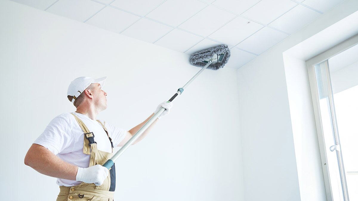How to Clean a Ceiling Tile