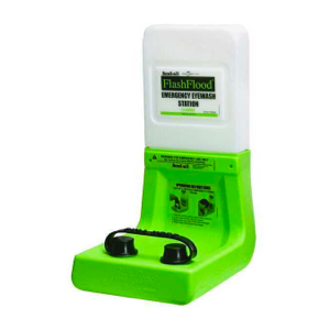 self-contained wall-mounted eye wash station