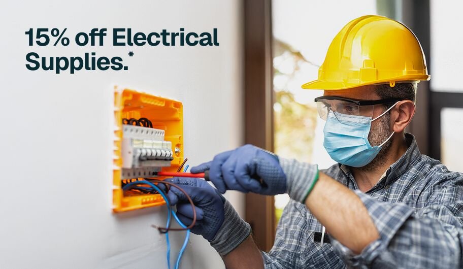15% off Electrical Supplies.*