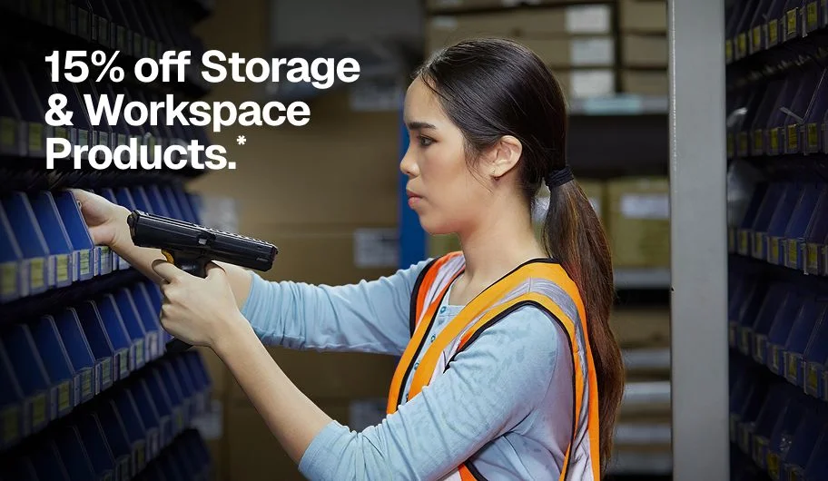 15% off Storage & Workspace Products.*