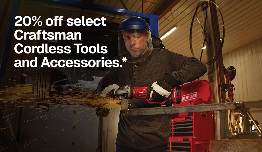20% off select Craftsman Cordless Tools and Accessories.*