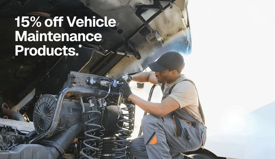 15% off Vehicle Maintenance Products.*