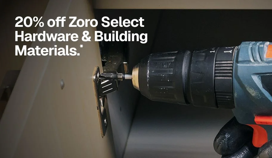 20% off Zoro Select Hardware & Building Materials.*