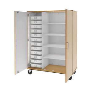 Mobile Shelf with Doors