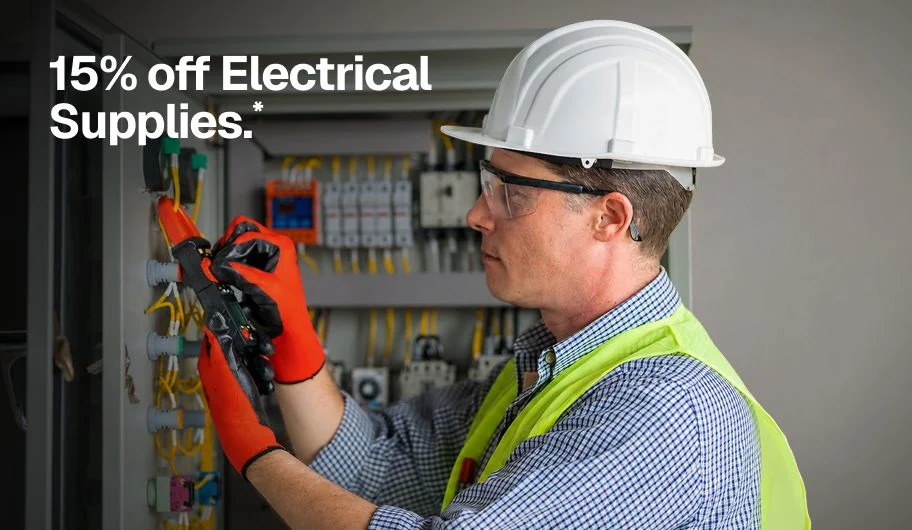 15% off Electrical Supplies.*