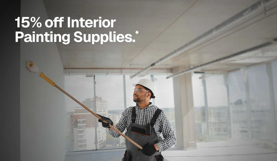 15% off Interior Painting Supplies.*