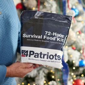 72 Hour Food Kit under the Christmas tree 